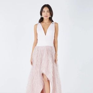 NWT Women's BCBGMAXAZRIA Feathered Evening Dress - Paloma Style